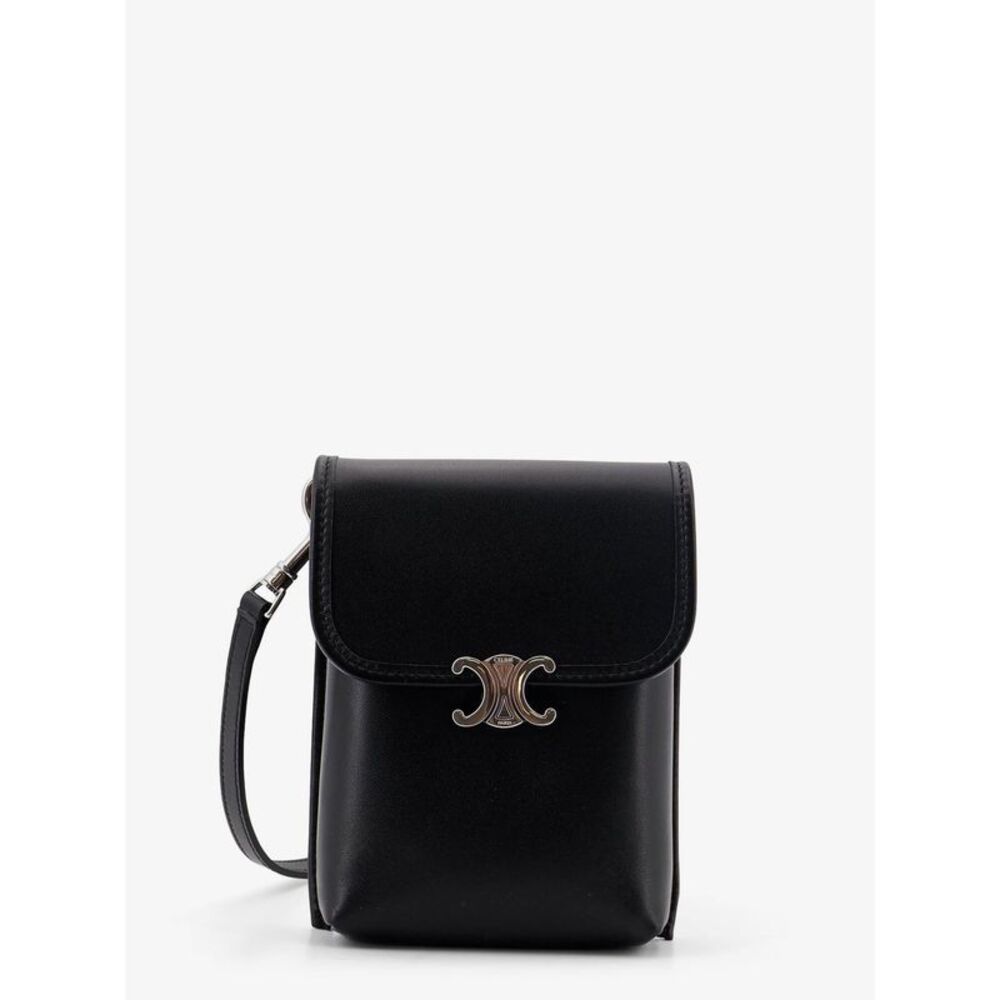Celine Men Soft Triomphe Leather Shoulder Bag